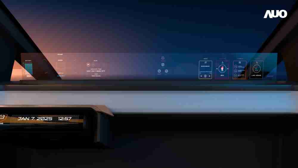 开云电子无界透明显示接口(Horizon Image Glass)透过车运算方案整合仪表板、、中控台及副驾显示器，，，，一体式全景呈现，，提供乘用者清晰的前方视野、、、、行车必要信息与娱乐功能